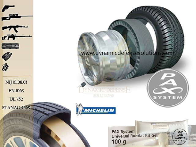 PAX System Michelin Wheels Tyres backupring For Armored Mercedes Audi BMW