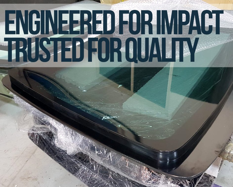 Bulletproof glass for armored vehicles