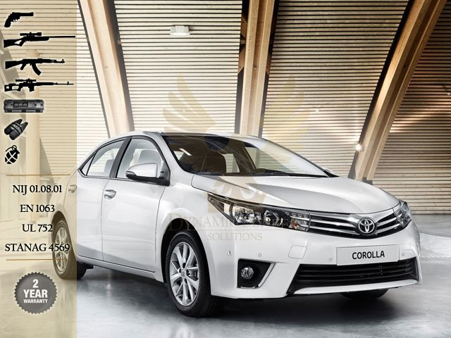 Armored cars for Sale, Armored Corolla For Sale in UAE,
