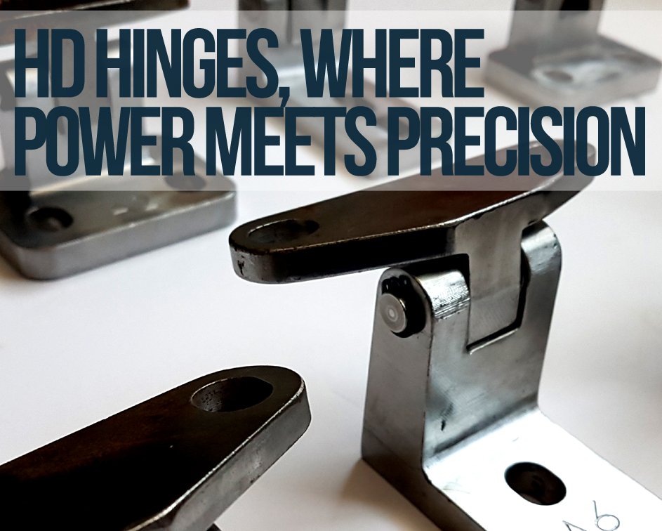 Heavy-duty hinges designed for armored vehicle doors
