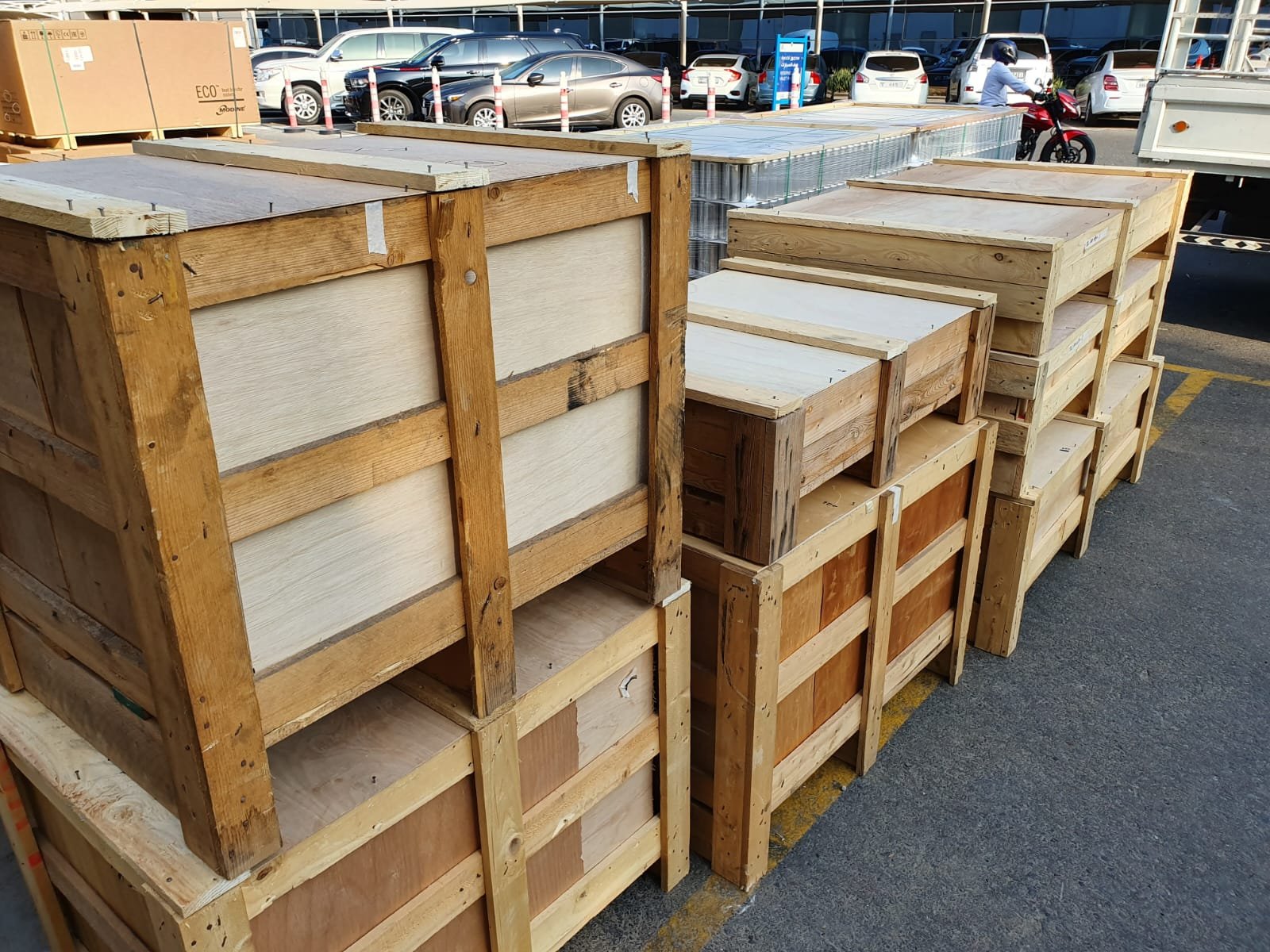 packing of bulletproof glass